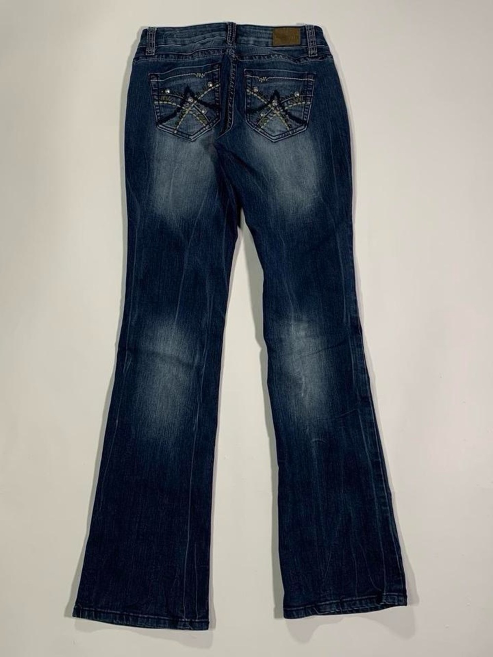 YMI Jeans Low Rise Bootcut Studded Pocket Jeans Size 3 Y2K